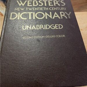 Webster New Twentieth Century Dictionary Unabridged Second Edition Deluxe Color-